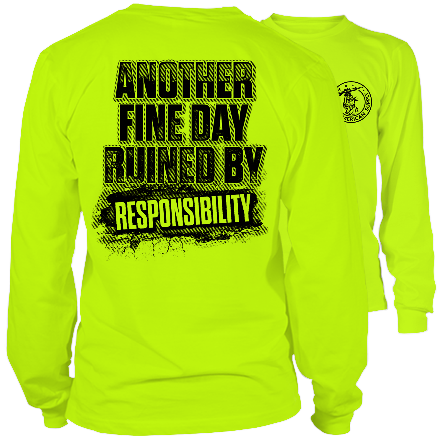 Responsibility - Long Sleeve Hi-Vis T-Shirt