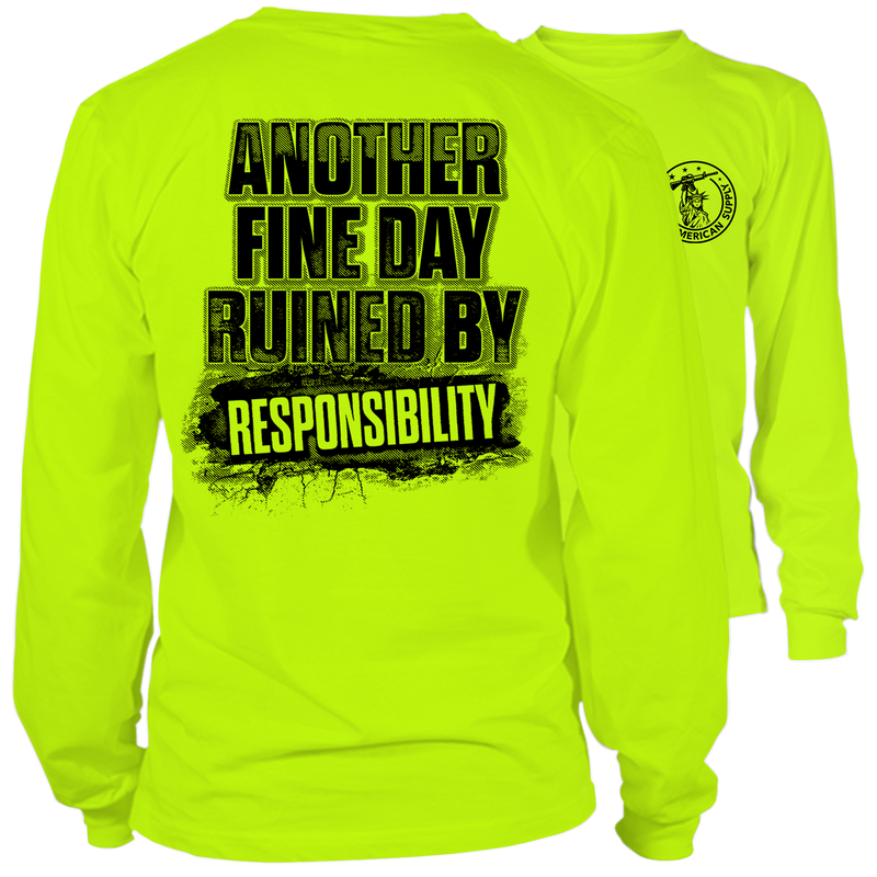 Responsibility - Long Sleeve Hi-Vis T-Shirt