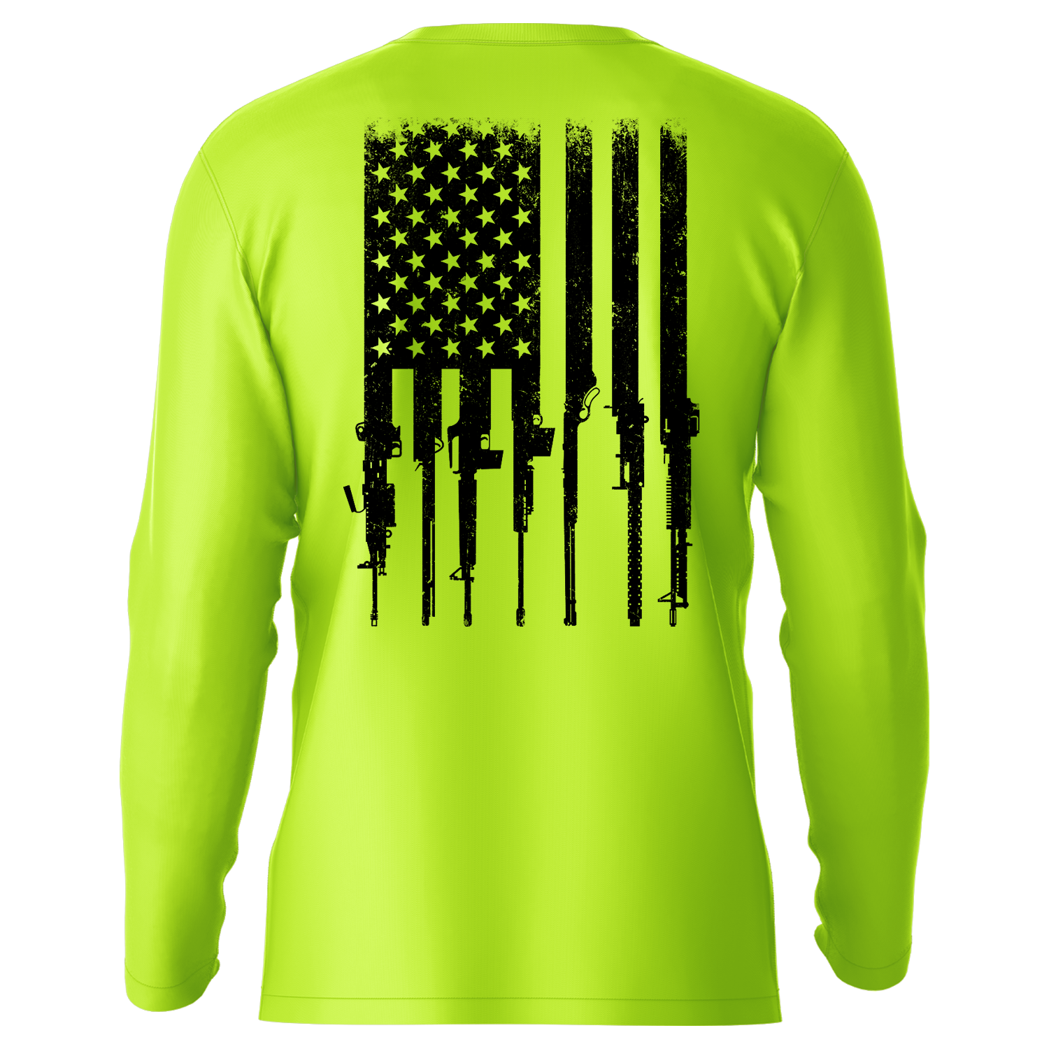 Rifle Flag - Hi-Visibility UPF 50 Long Sleeve Sun Shirt