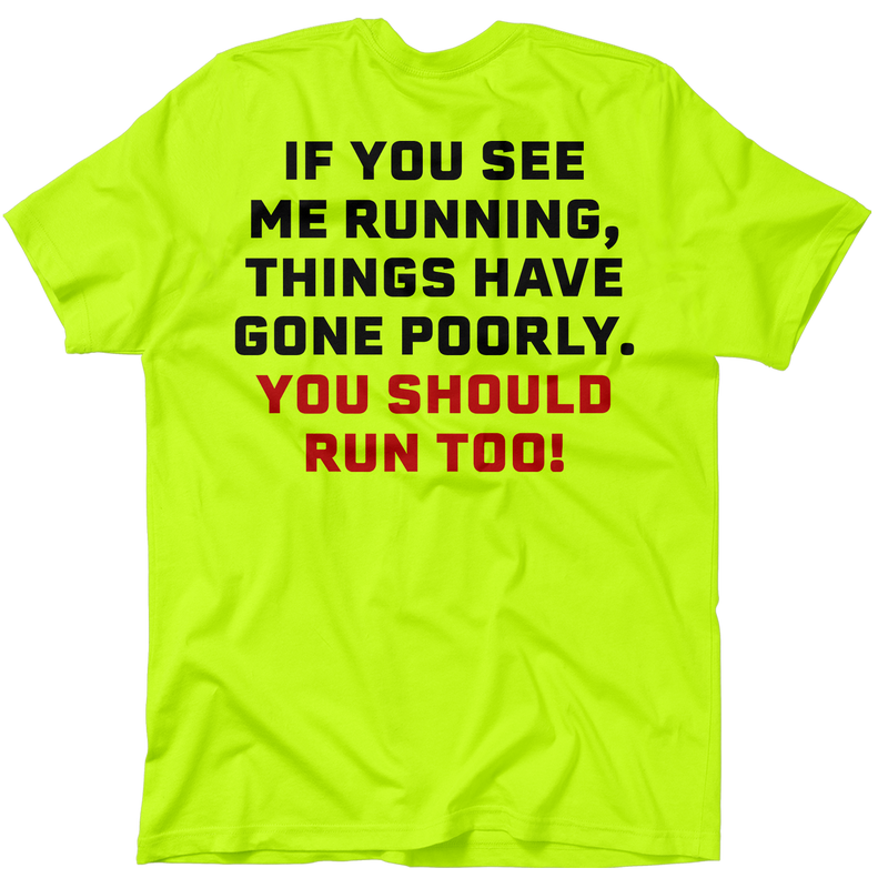 Run - Safety Yellow T-Shirt