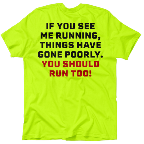 Run - Safety Yellow T-Shirt