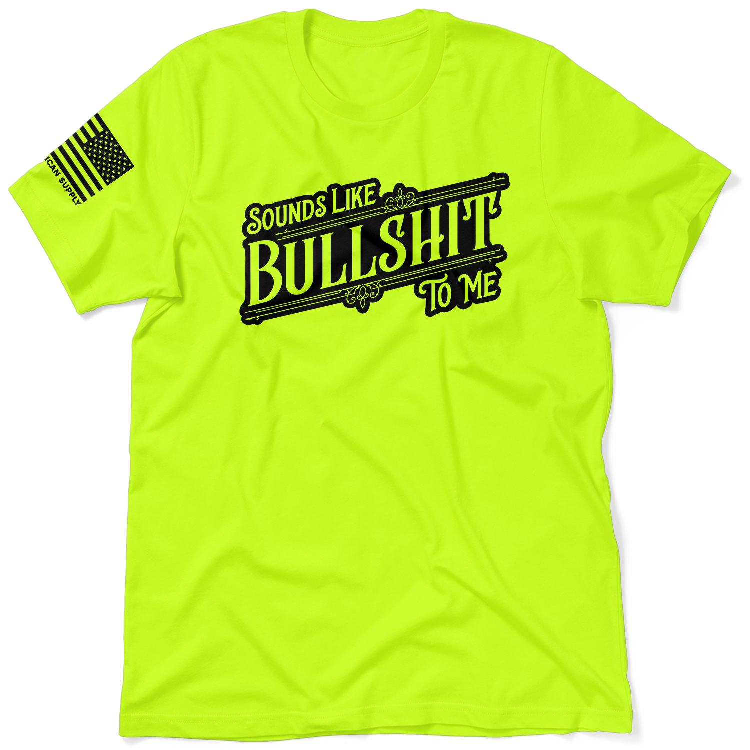 Sounds Like BS - Safety Yellow Hi-Vis T-Shirt