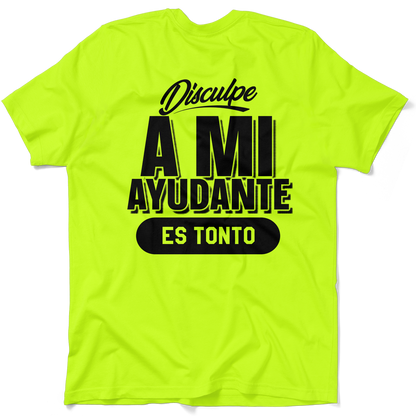 Ayudante - Safety Yellow Hi-Vis Pocket T-Shirt