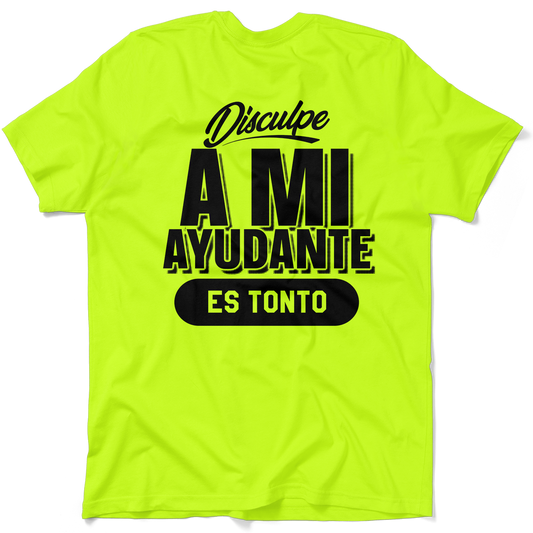 Ayudante - Safety Yellow Hi-Vis Pocket T-Shirt