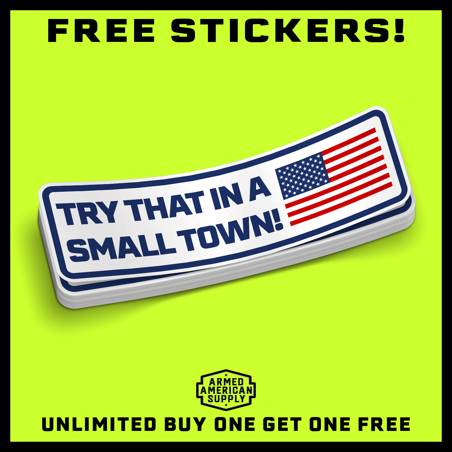 Small Town - Hard Hat Decal