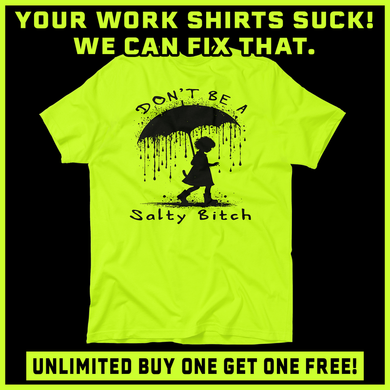 Salty - Safety Yellow T-Shirt