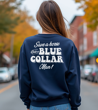 Save A Horse - Crew Sweatshirt - Navy