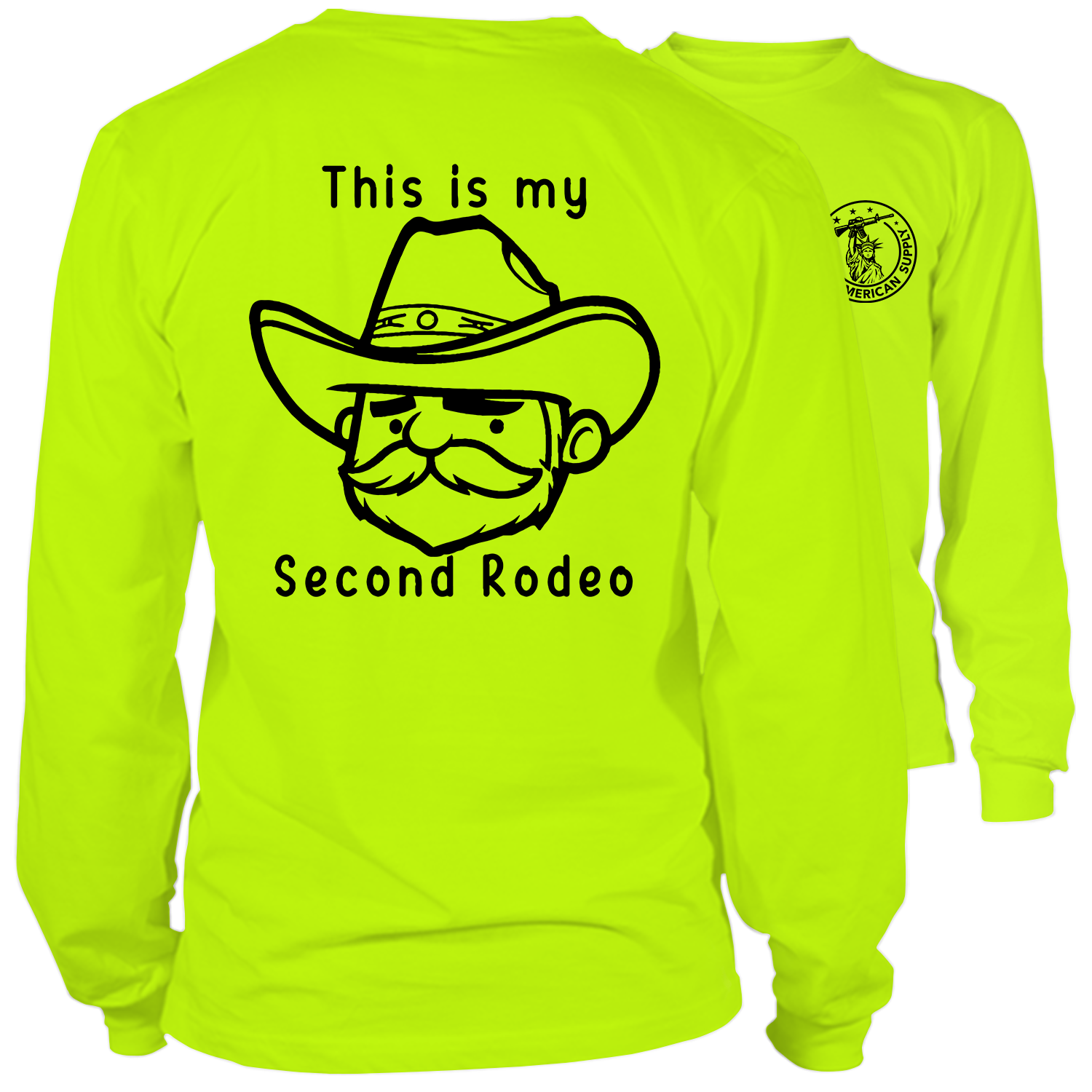 My Second Rodeo - Long Sleeve Safety Yellow Hi-Vis