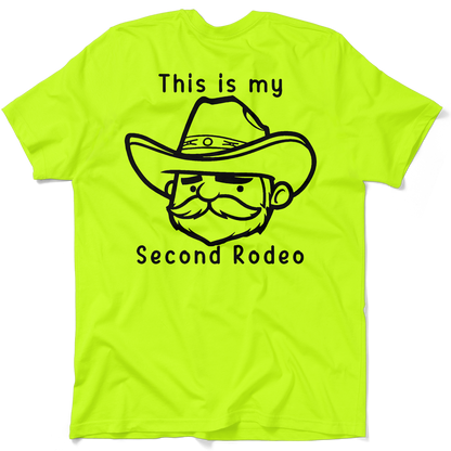 My Second Rodeo - Safety Yellow Pocket T-Shirt