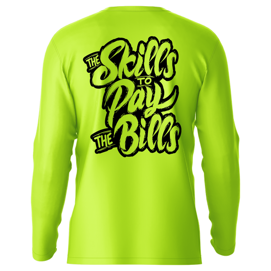 Skills - Hi-Visibility UPF 50 Long Sleeve Sun Shirt