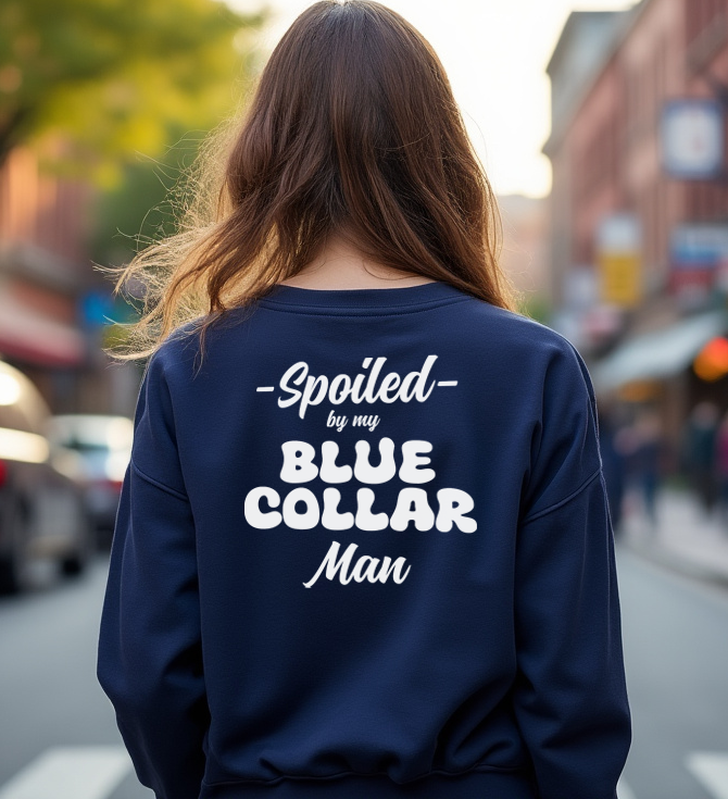 Navy Blue Spoiled - Crew Sweatshirt