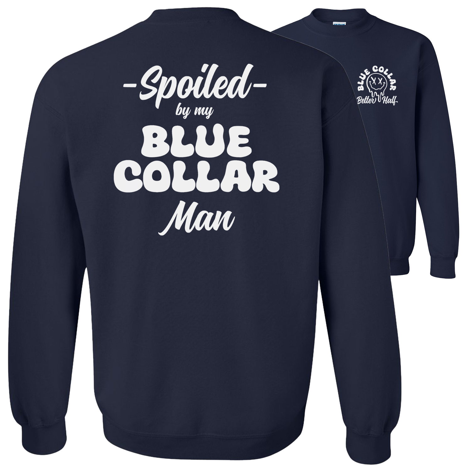 Navy Blue Spoiled - Crew Sweatshirt