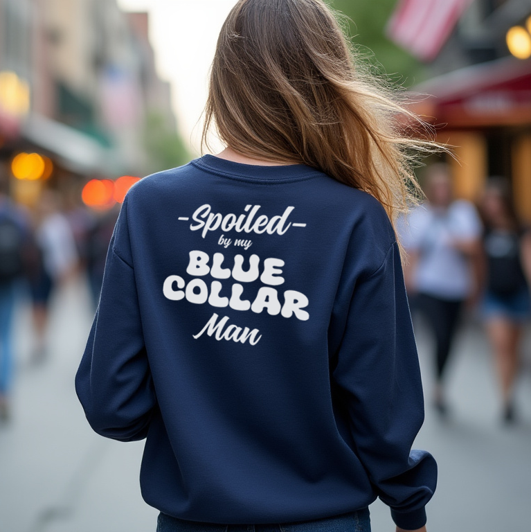 Navy Blue Spoiled - Crew Sweatshirt