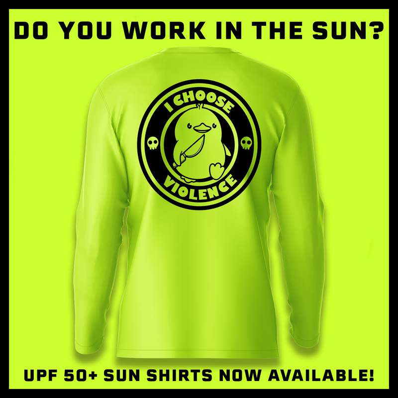 Violence - Hi-Visibility UPF 50 Long Sleeve Sun Shirt
