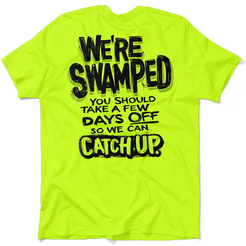 Swamped - Safety Yellow T-Shirt