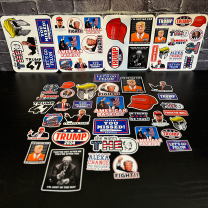 Trump 33 Piece Sticker Pack