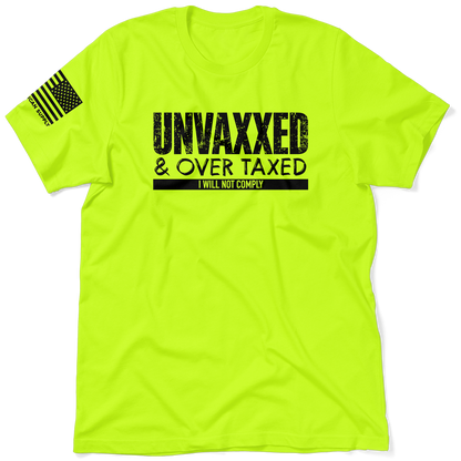 Over Taxxed - Safety Yellow Hi-Vis T-Shirt