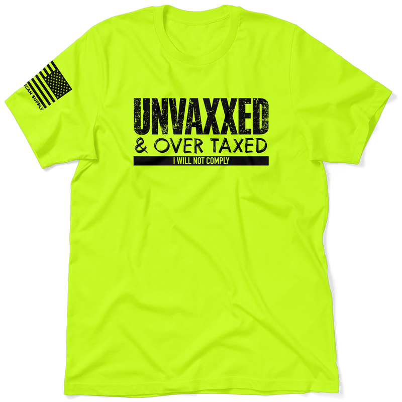 Over Taxxed - Safety Yellow Hi-Vis T-Shirt