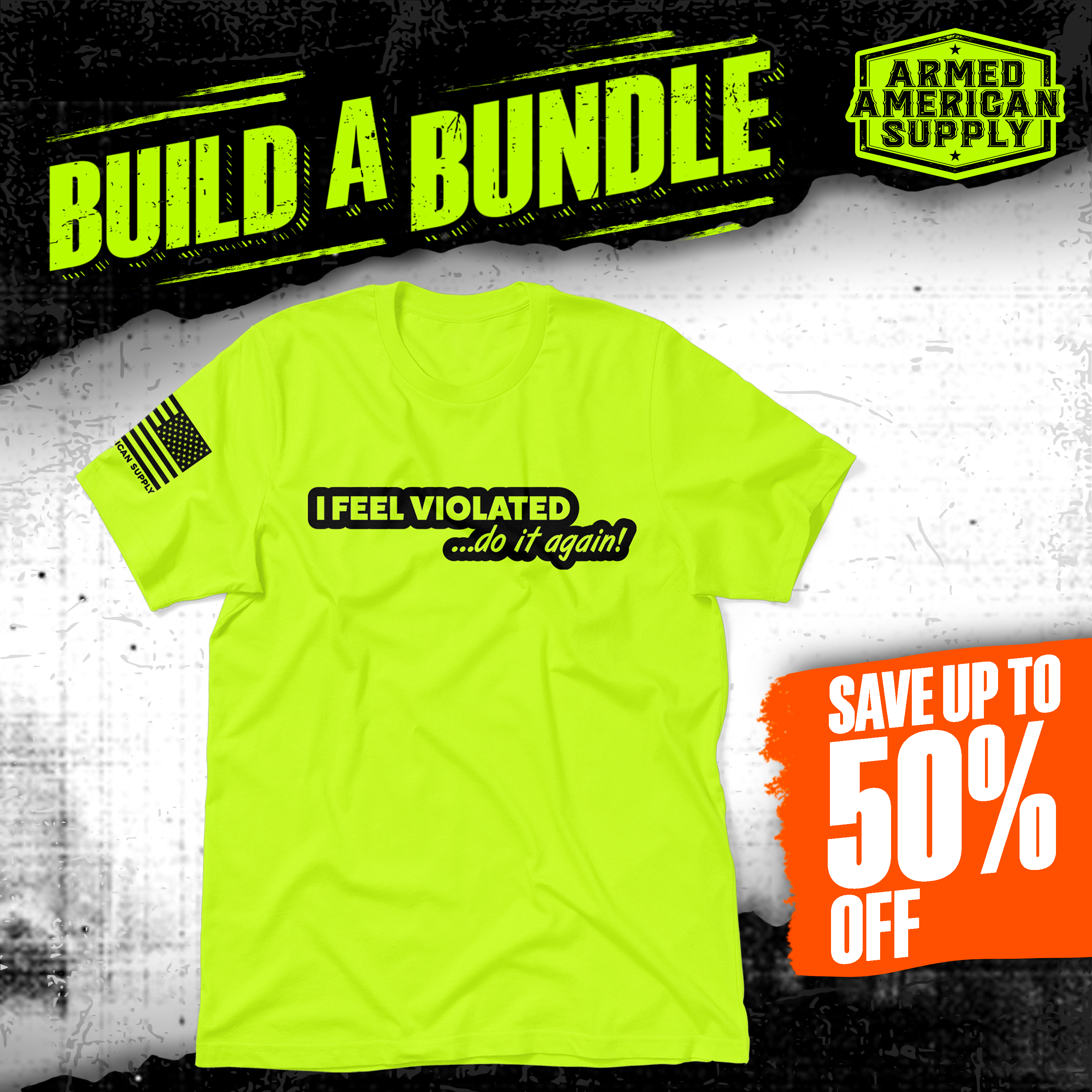 Violated - Safety Yellow T-Shirt