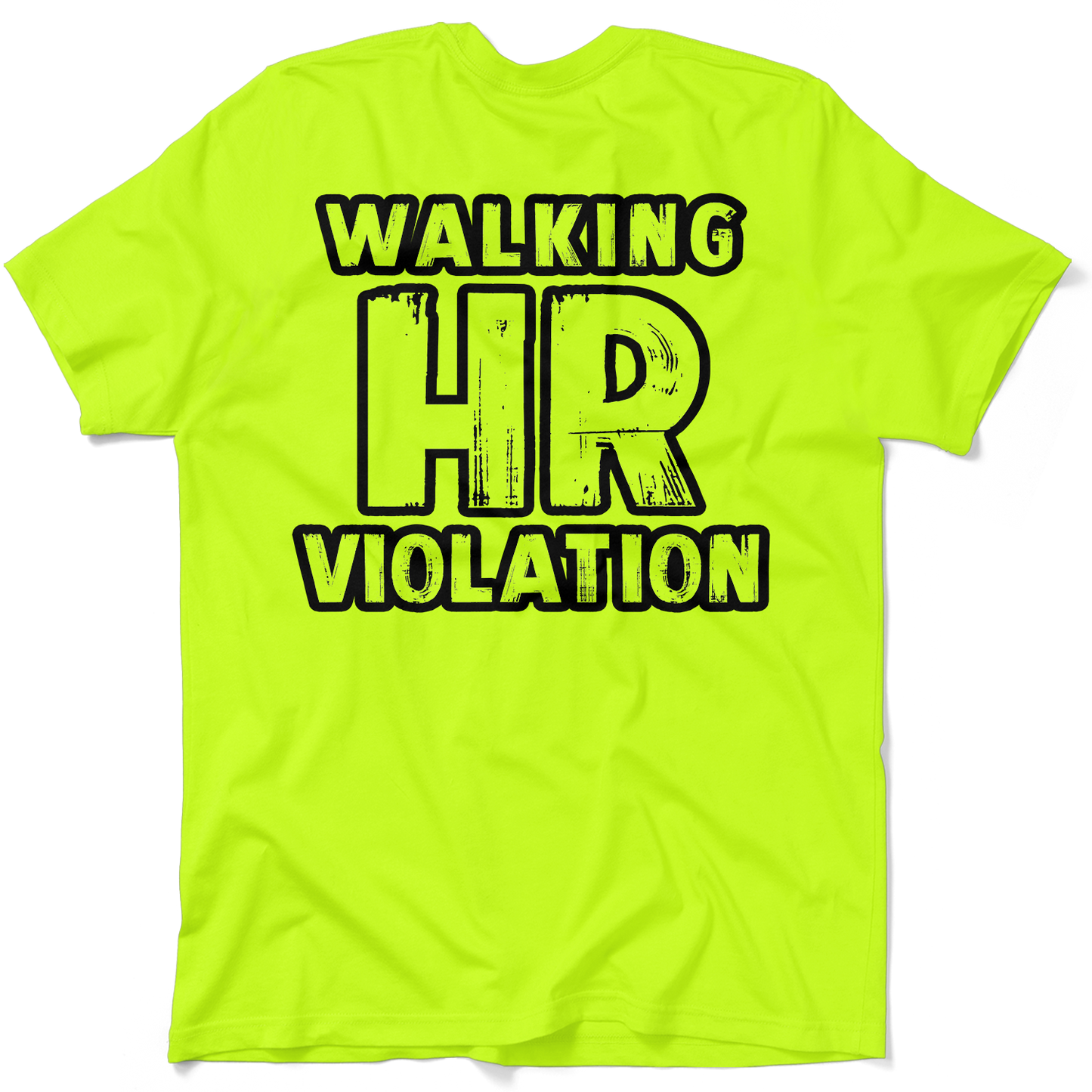 HR Violation - Safety Yellow Pocket T-Shirt