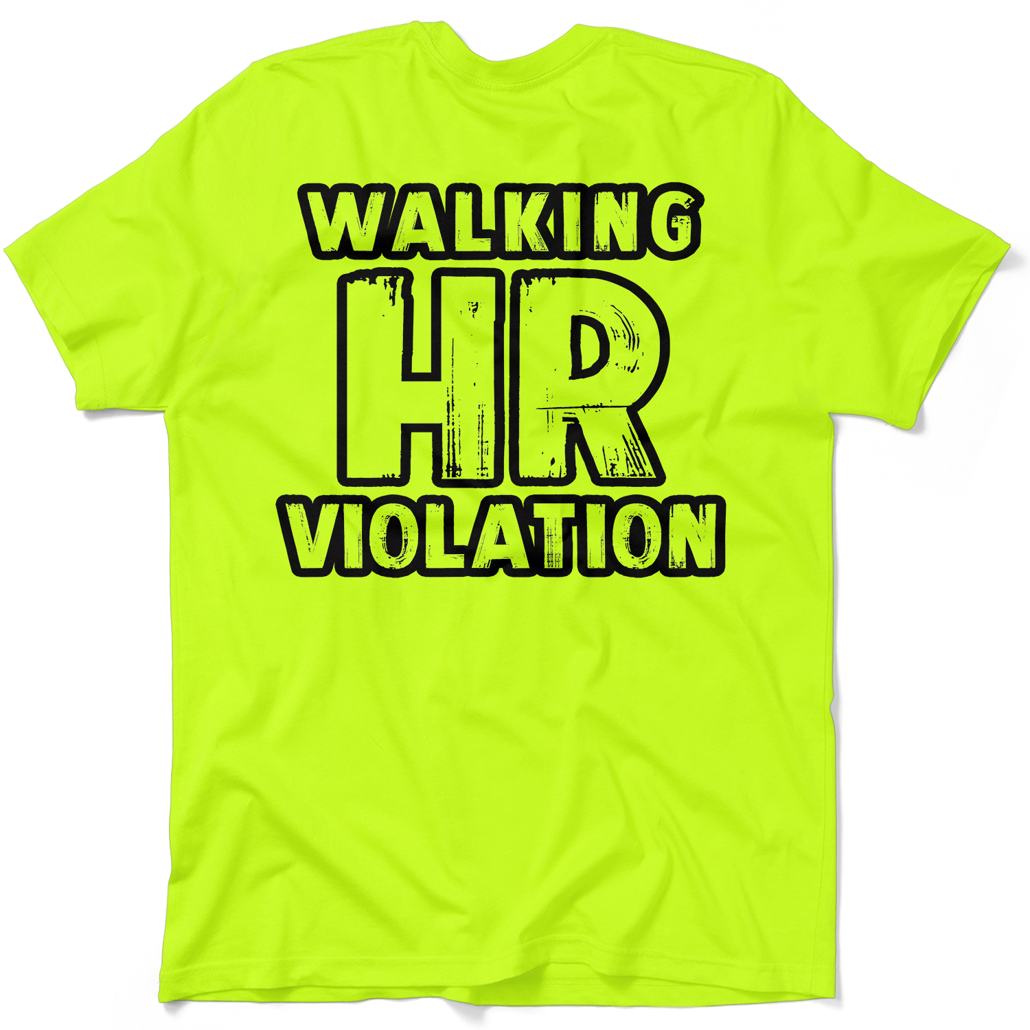 HR Violation - Safety Yellow Pocket T-Shirt