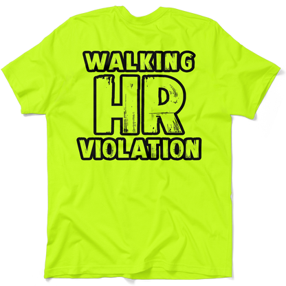 HR Violation - Safety Yellow Pocket T-Shirt