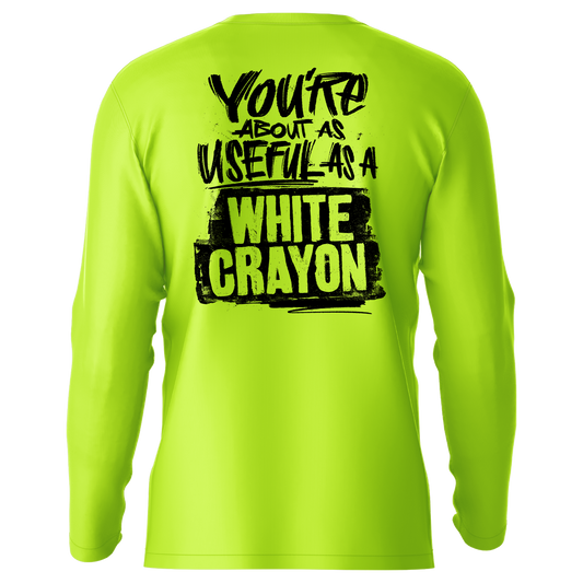 White Crayons - Hi-Visibility UPF 50 Long Sleeve Sun Shirt