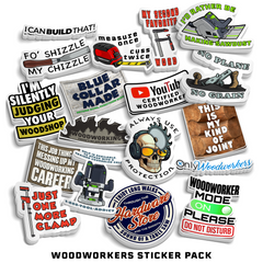 Woodworkers Sticker Pack