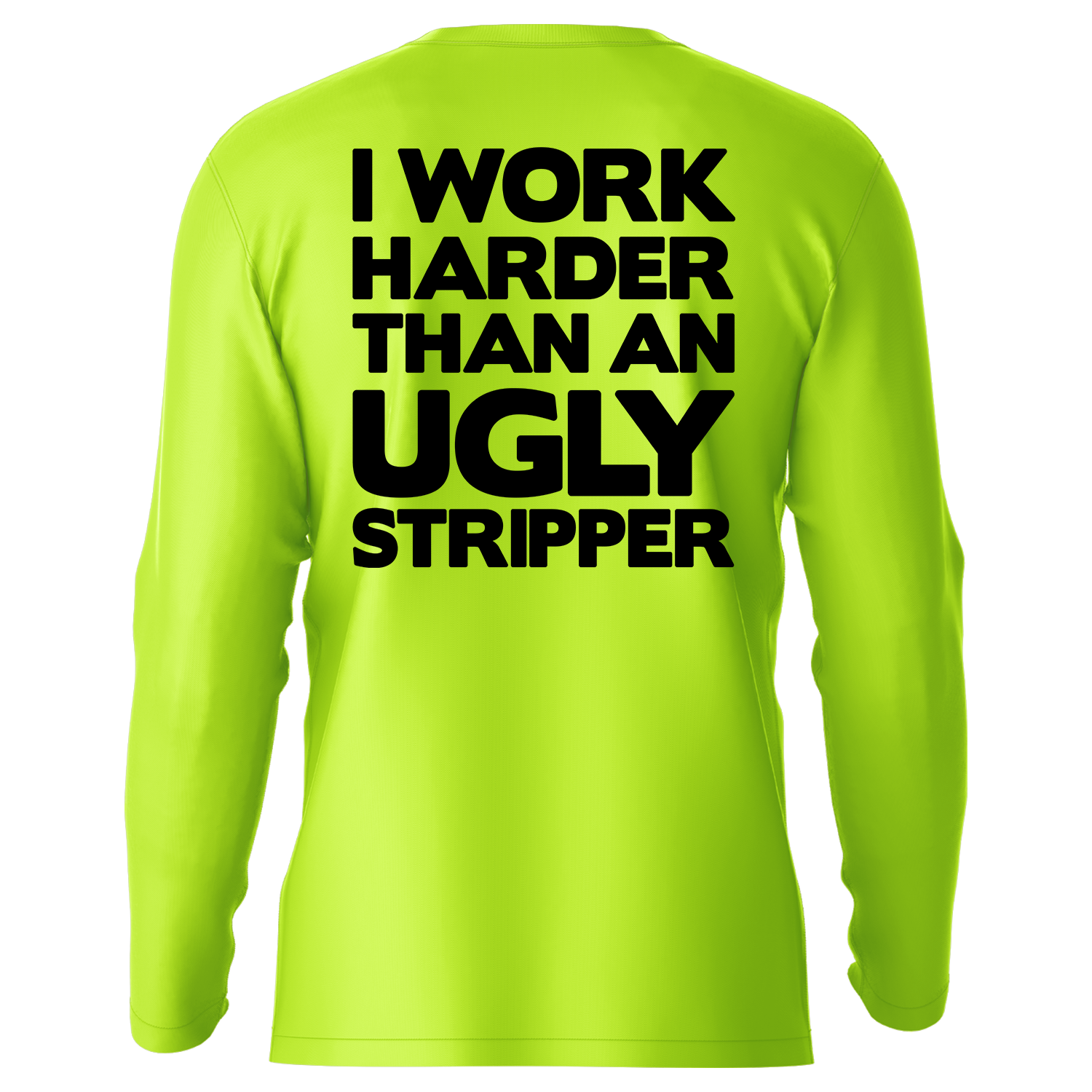 Work Harder - Hi-Visibility UPF 50 Long Sleeve Sun Shirt