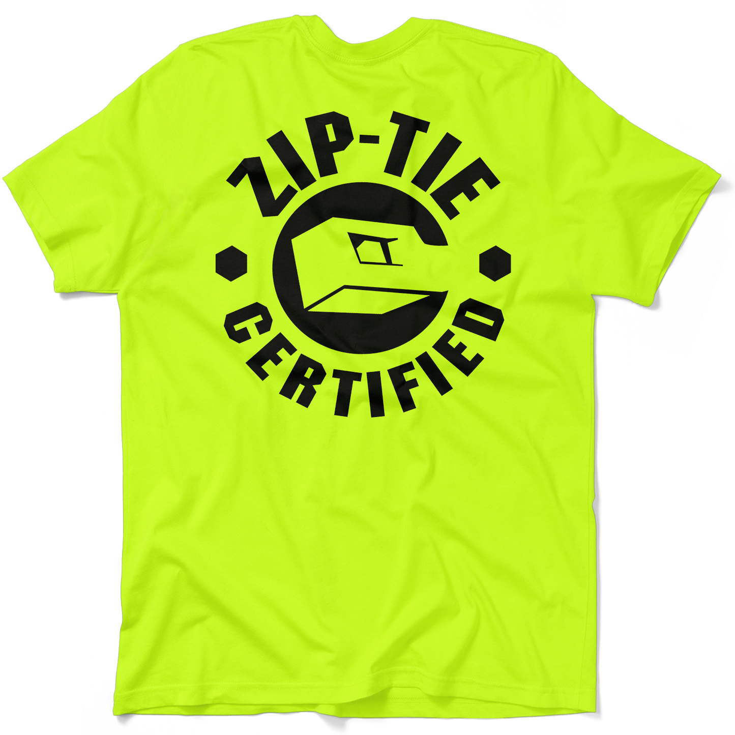 Zip Tie - Safety Yellow T-Shirt