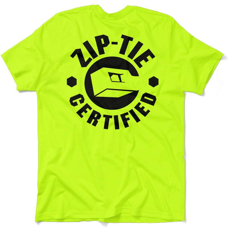 Zip Tie - Safety Yellow T-Shirt