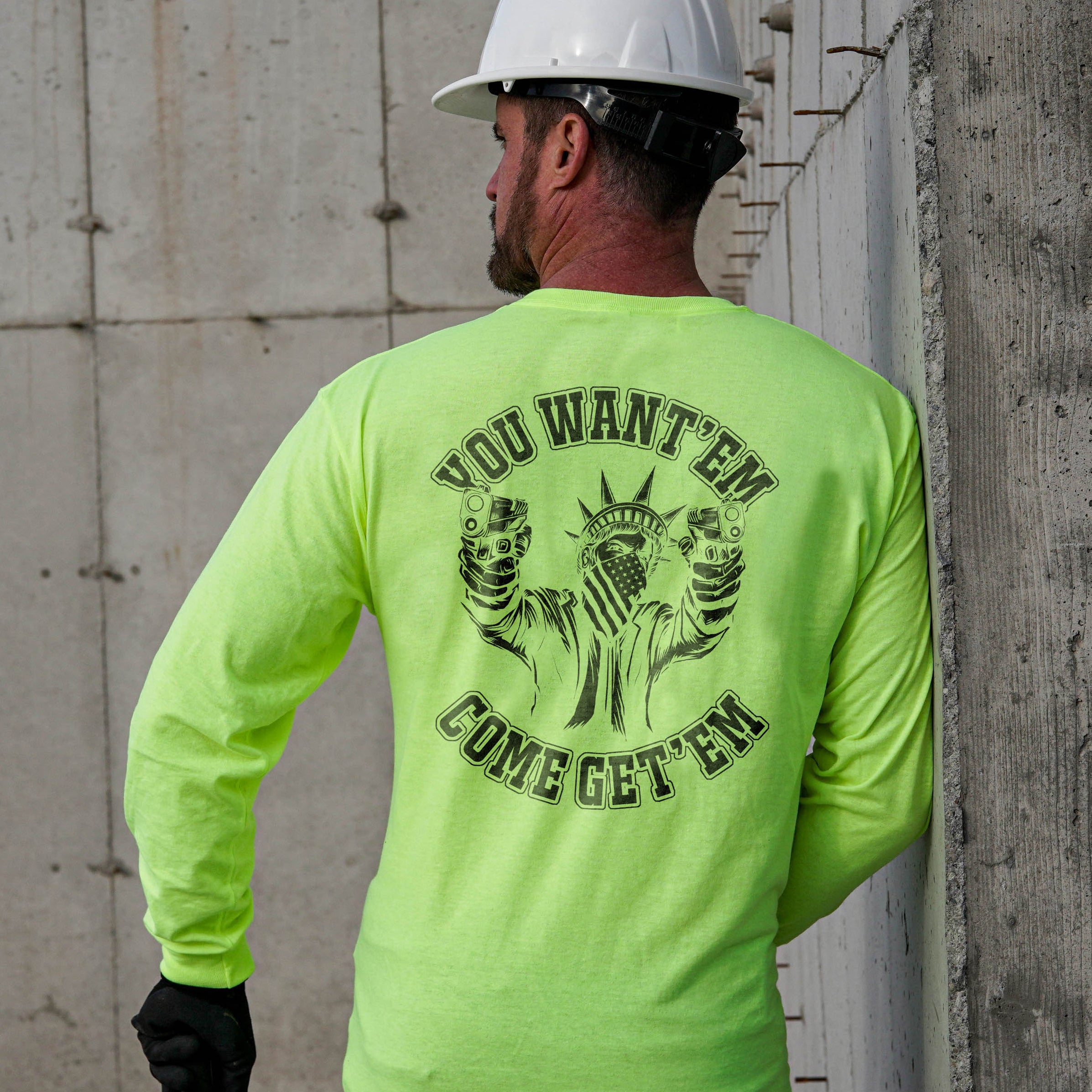 Come Get'em - Long Sleeve Hi-Vis T-Shirt