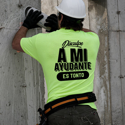 Ayudante - Safety Yellow Hi-Vis Pocket T-Shirt