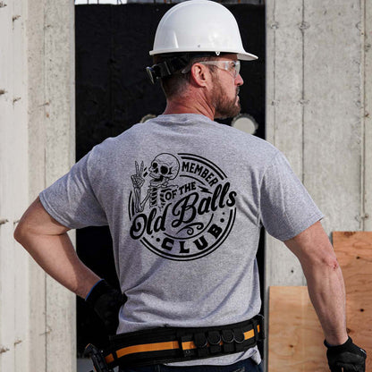 Old Balls Club - Heather Gray Hi-Vis T-Shirt