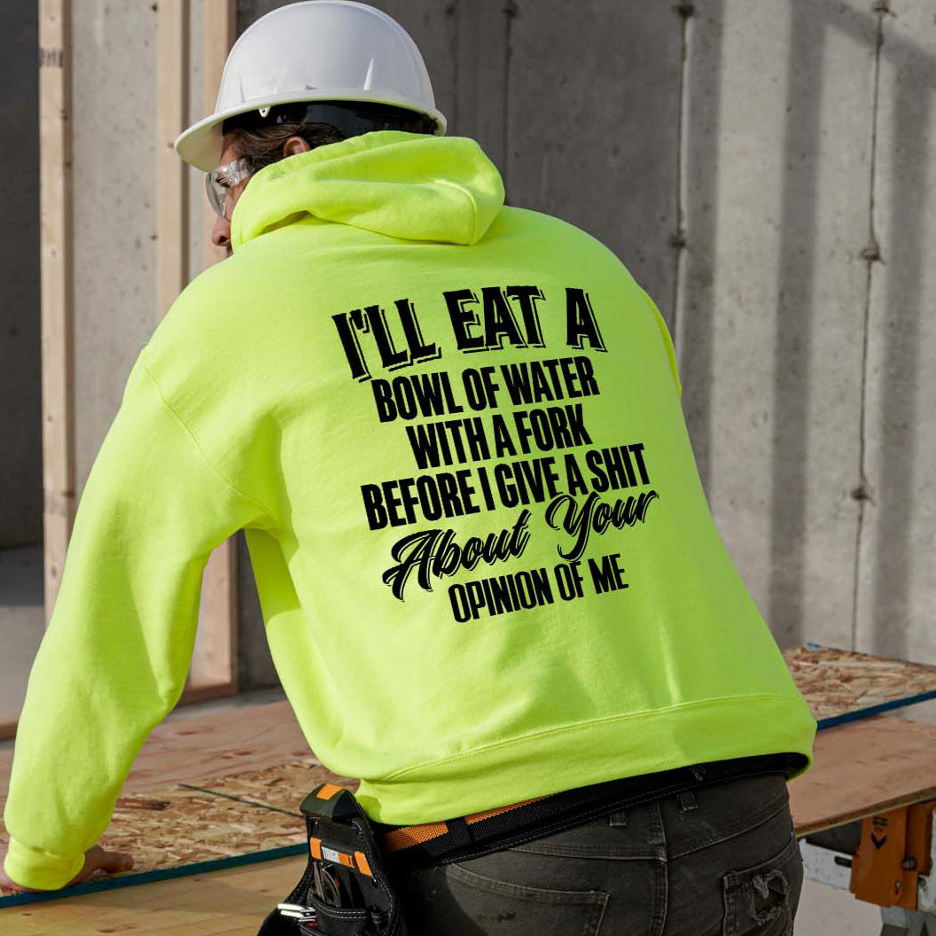 Opinion Of Me - Safety Yellow Hi-Vis Hoodie