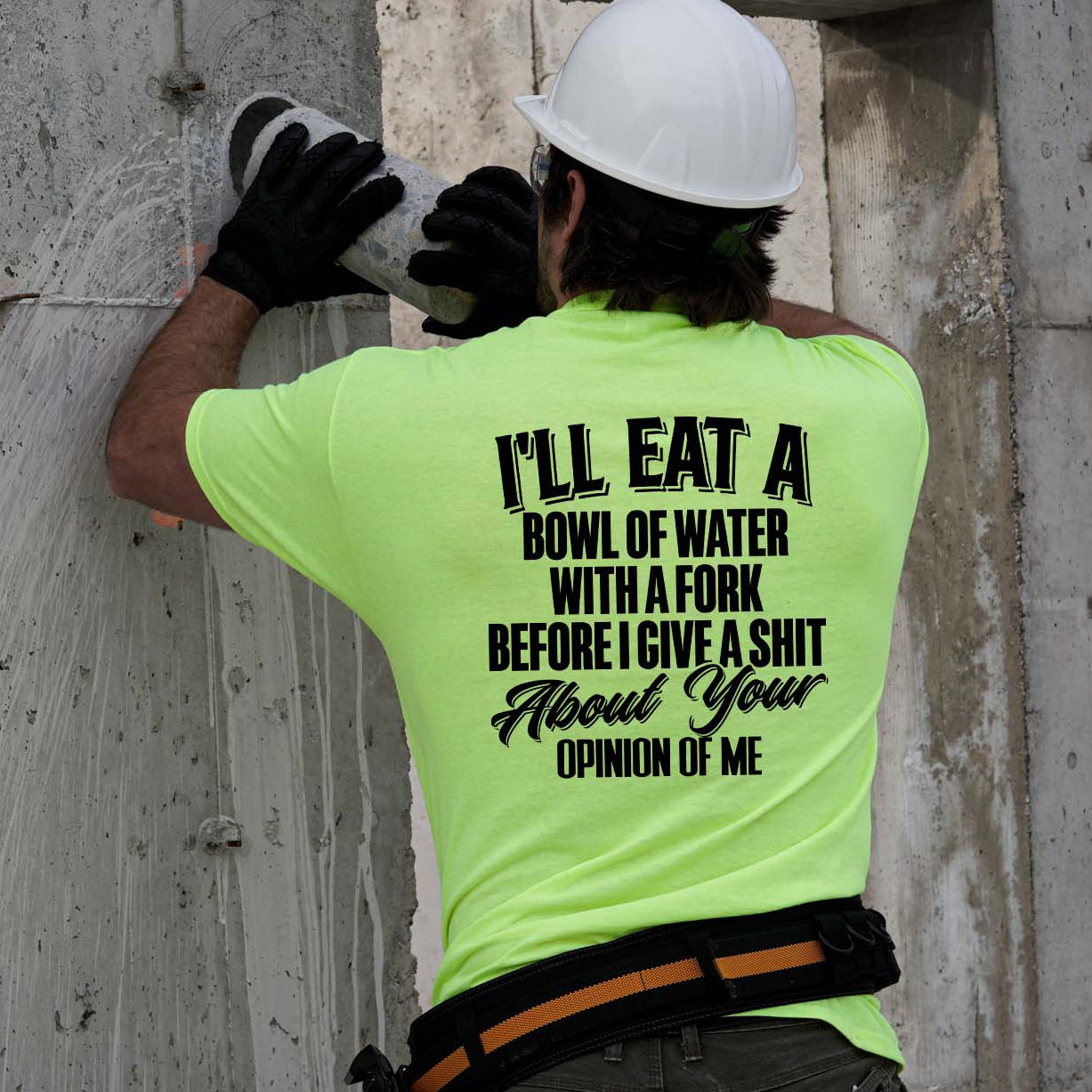 Opinion Of Me - Safety Yellow T-Shirt