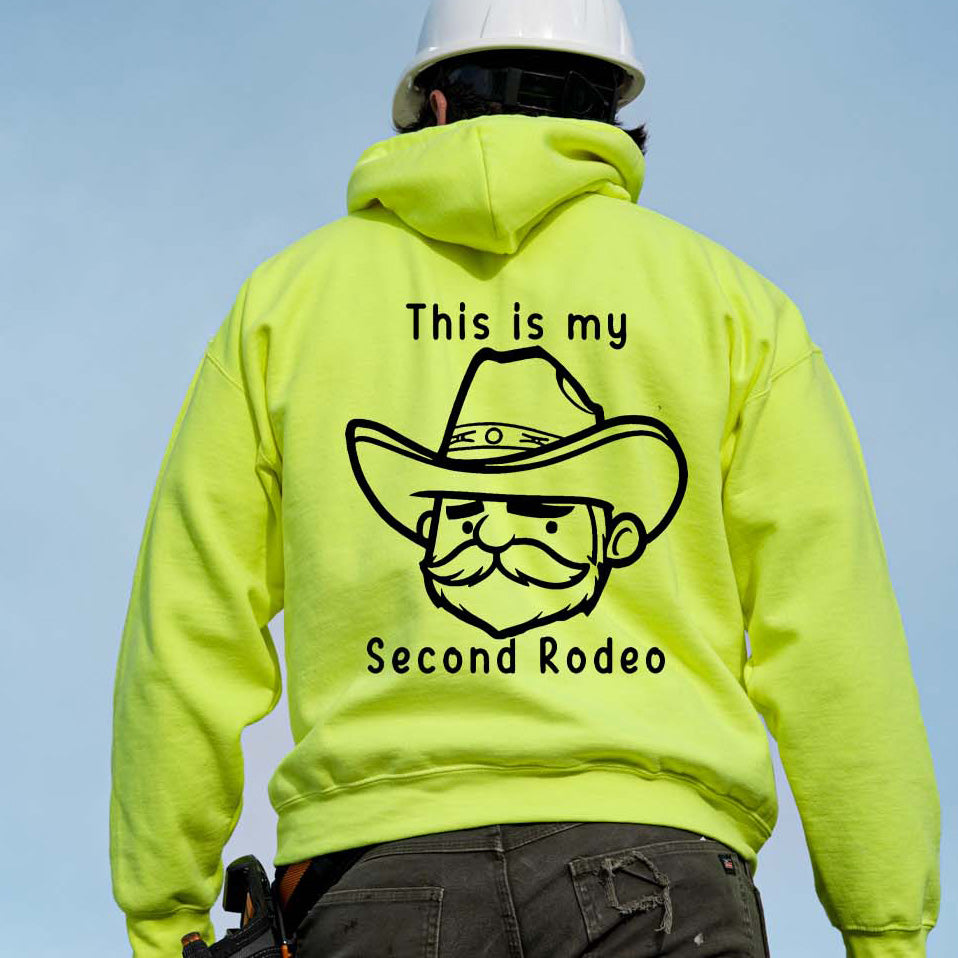 My Second Rodeo - Safety Yellow Hi-Vis Hoodie