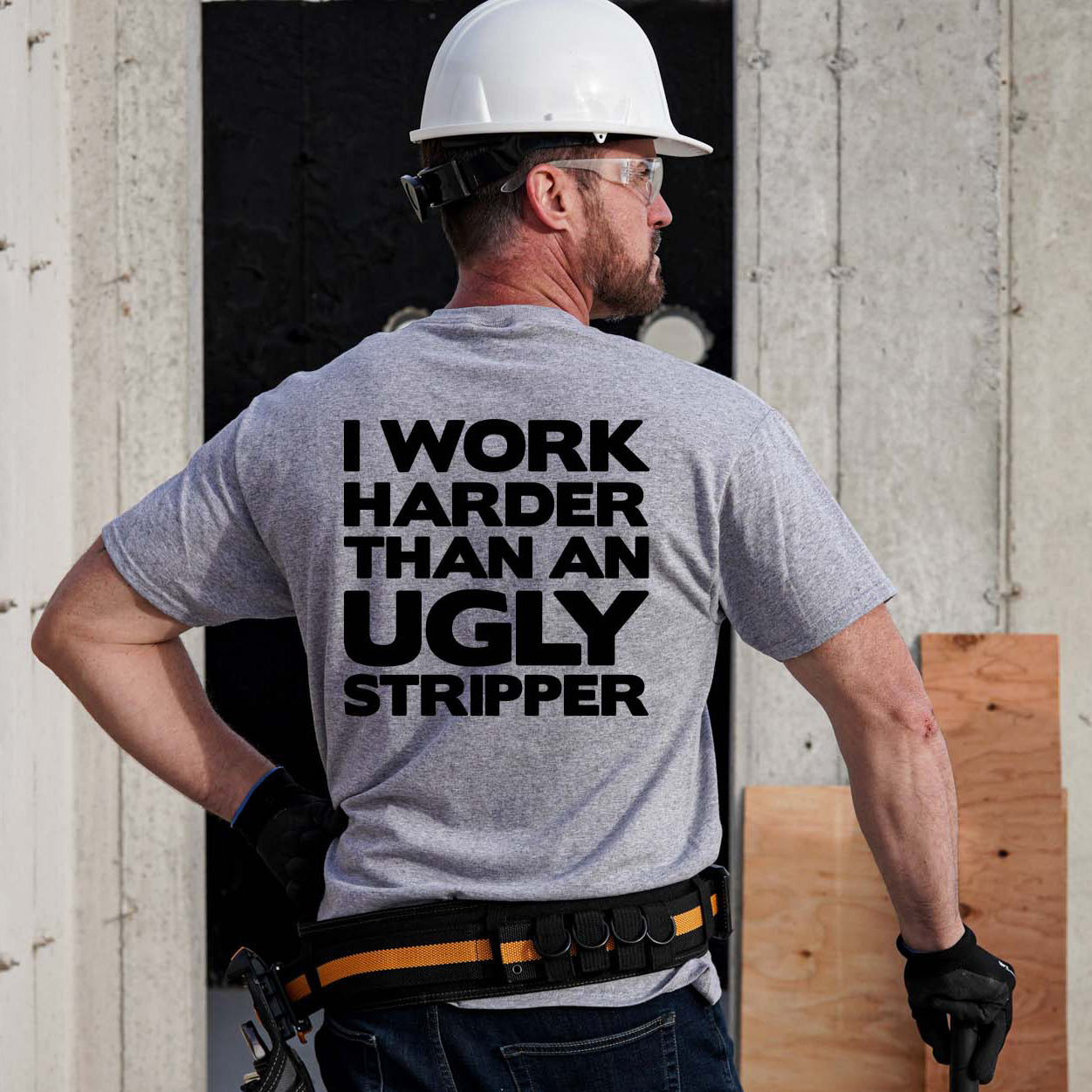 Work Harder - Heather Gray T-Shirt