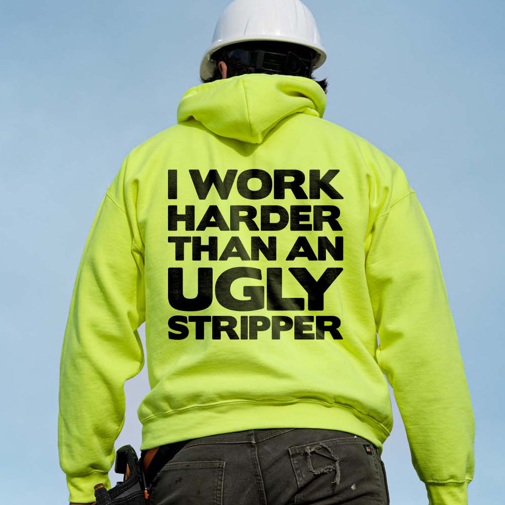 Work Harder - Hi Vis Hoodie