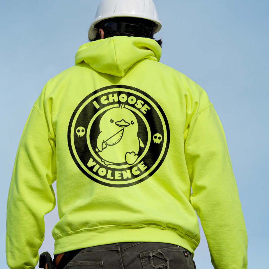 Violence- Safety Yellow Hi-Vis Hoodie