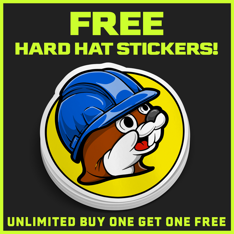 The Beaver Hard Hat Decal