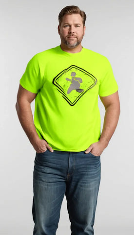 Fatty Crossing - Safety Yellow T-Shirt