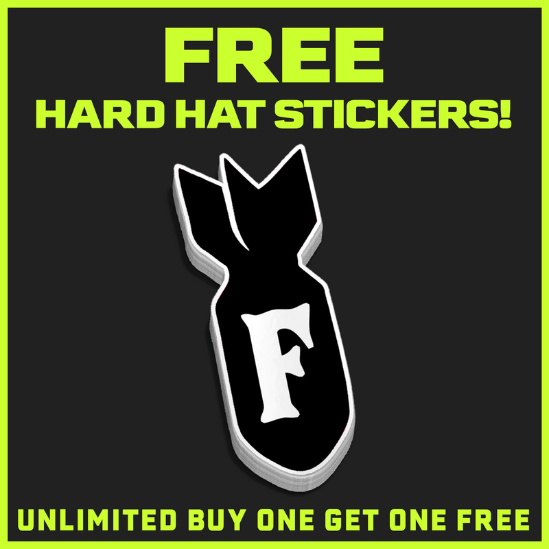 F - Bomb Hard Hat Decal