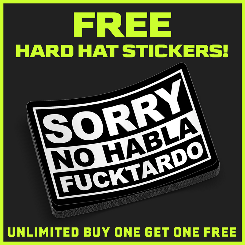 Fucktardo Hard Hat Decal