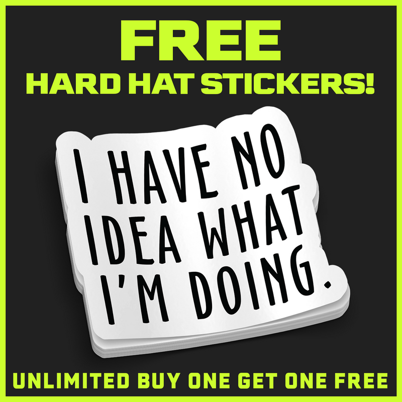 I Have No Idea Hard Hat Decal