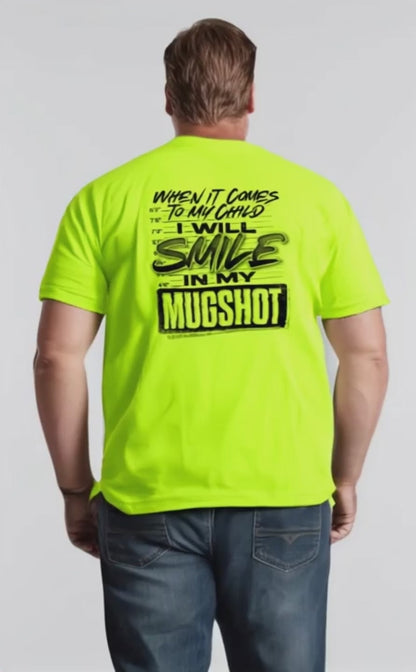 Mugshot - Safety Yellow Pocket T-Shirt