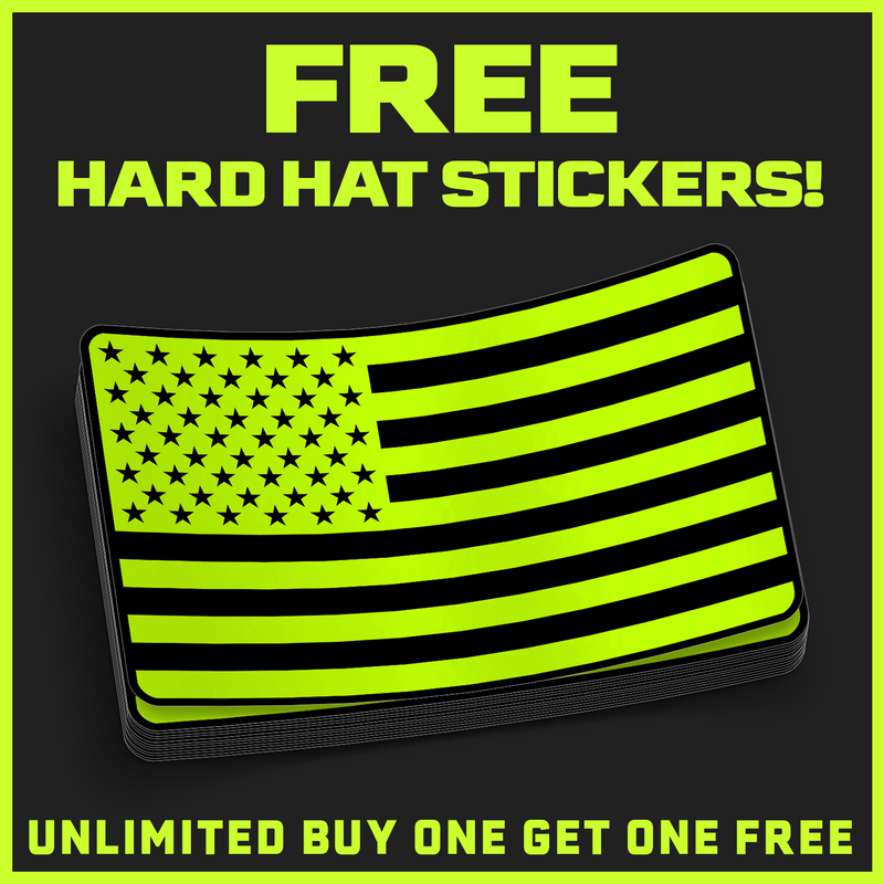 Hi Vis Flag - Hard Hat Decal