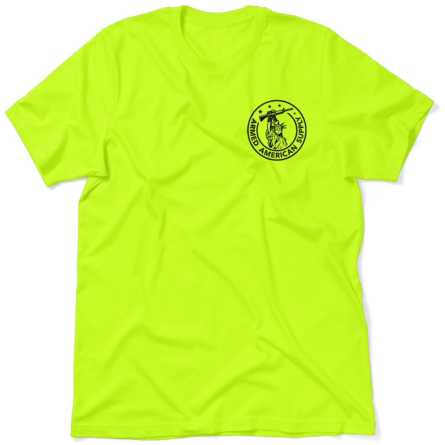 Exhausted - Safety Yellow T-Shirt