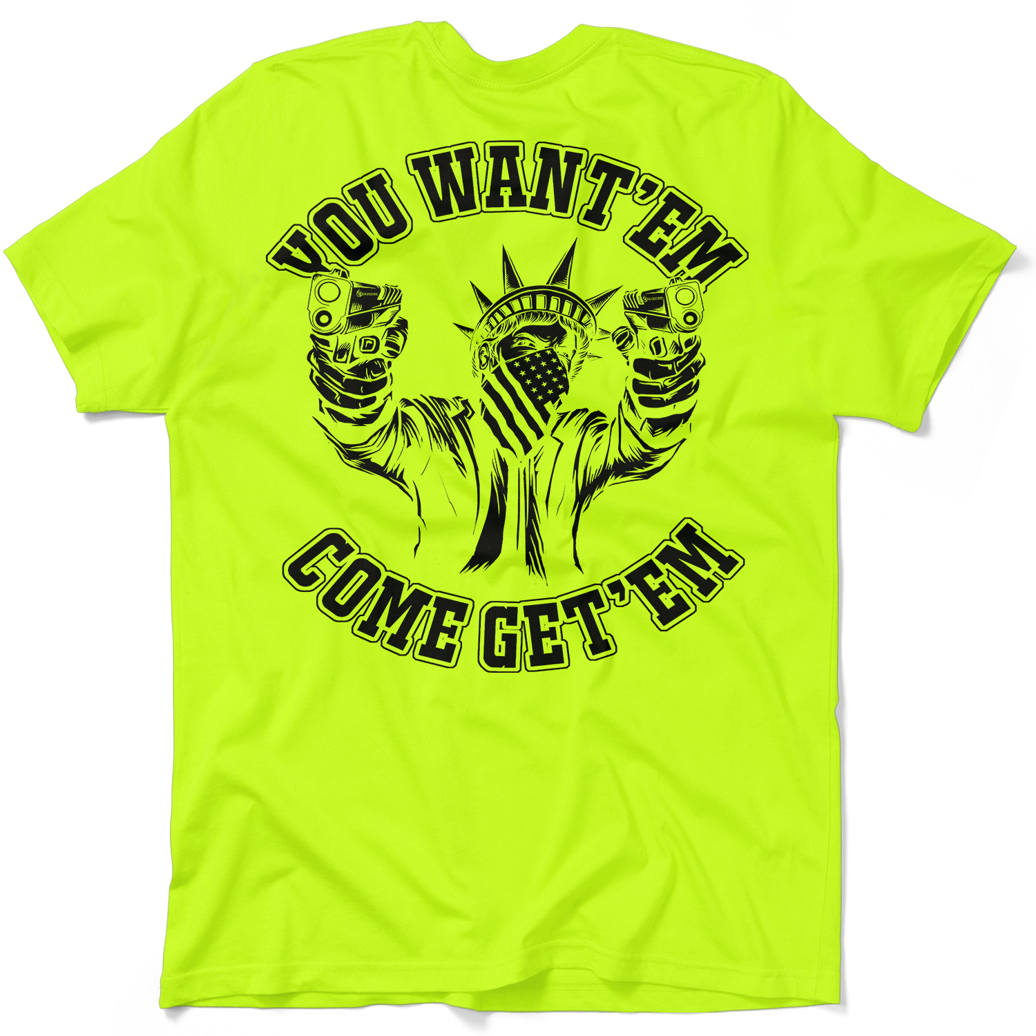 Come Get'em - Safety Yellow T-Shirt