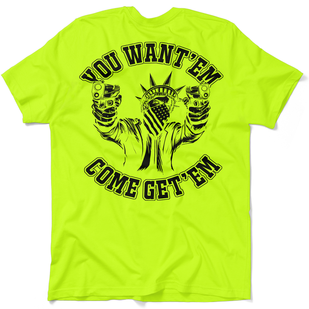 Come Get'em - Safety Yellow T-Shirt